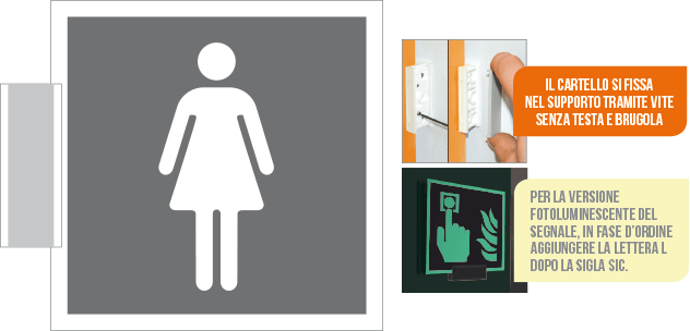 [SIC15643BG] SIC15643BG - sistema COLORFIX GRIGIO bifacciale Toilette Donna