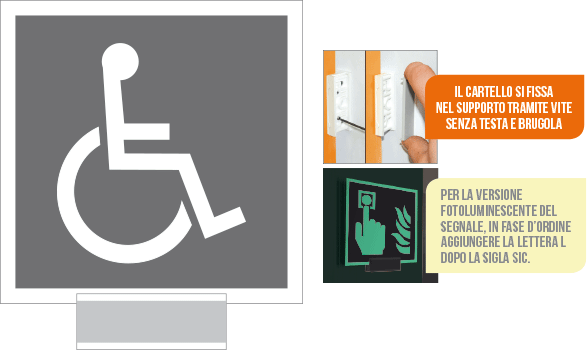 [SIC15653A] SIC15653A - sistema COLORFIX GRIGIO monofacciale Toilette Disabile