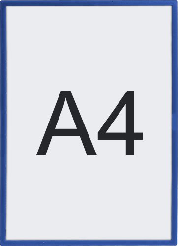 [SMCA488B] SMCA488B - cornice murale adesiva formato A4 perimetro rigido in PVC col. BLU