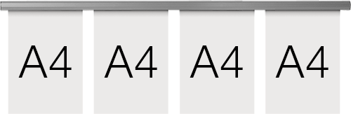 [SMCT9034] SMCT9034 - barra appendifogli da parete in alluminio lunghezza cm 100