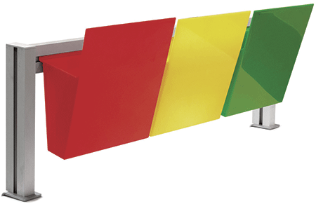 [SMET2128] SMET2128 - kit porta documenti da scrivania completo di 3 tasche colorate