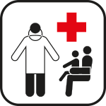 [SR105] SR105 - Etichetta adesiva rifrangente Ambulatorio