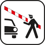 [SR113] SR113 - Etichetta adesiva rifrangente FRONTIERA