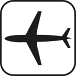 [SR116] SR116 - Etichetta adesiva rifrangente Aeroporto