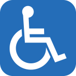 [SR130] SR130 - Etichetta adesiva rifrangente Invalido