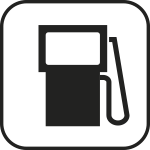 [SR163] SR163 - Simbolo adesiva  rifrangente RIFORNIMENTO