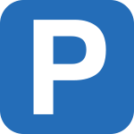 [SR170] SR170 - Simbolo adesiva  rifrangente PARCHEGGIO