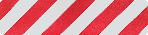 [SWDS6115RW] SWDS6115RW - confezione da 25 strisce antiscivolo STANDARD mm 610x150 ROSSO/BIANCO