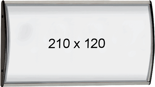 [TDC152] TDC152 - Targa murale monofacciale in alluminio con protezione frontale in PVC