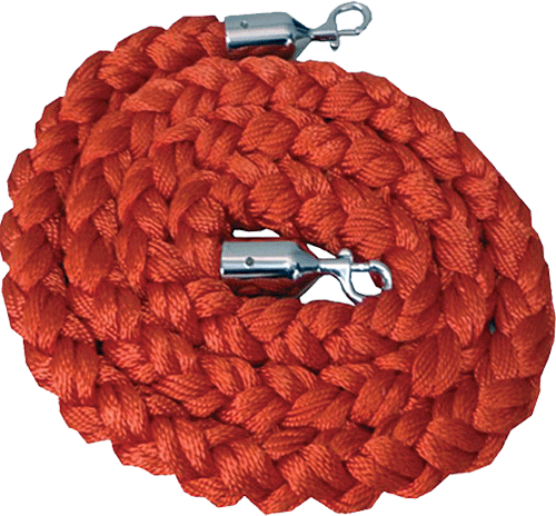 [TDVCR] TDVCR - cordone da m.2 in poliestere ROSSO attacchi cromo x colonnine cromo