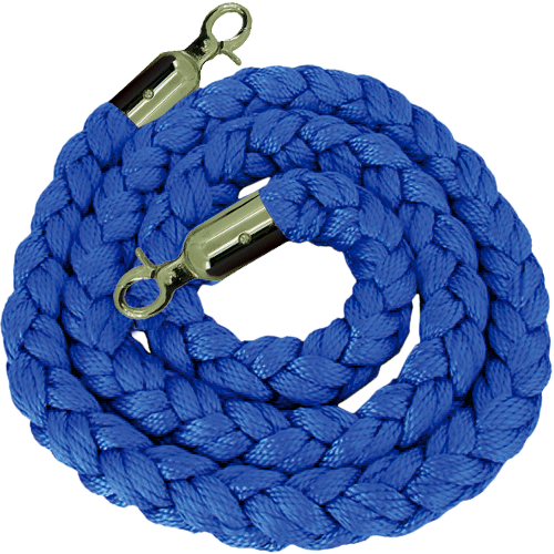 [TDVOB] TDVOB - cordone da m.2 in poliestere BLU attacchi ottone per colonnina ottone