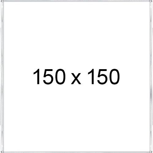 [TKPD150] TKPD150 - targa a parete senza cornice mm 150x150 con protezione frontale