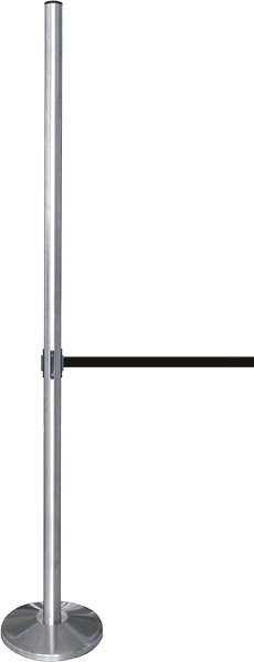 [TSBX220N] TSBX220N - colonnina SAFE IN h.2.20 con nastro da mt. 3 colore nero