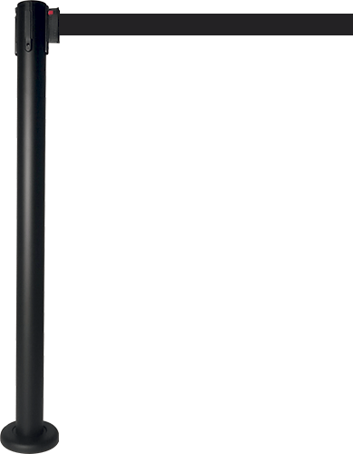 [TSO110N] TSO110N - colonnina SAFE IN modello OUTDOOR tassellabile colore nero nastro NERO