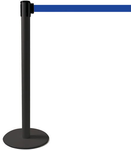 [TSP202B] TSP202B - colonnina SAFE IN modello PLUS nera opaca con nastro BLU