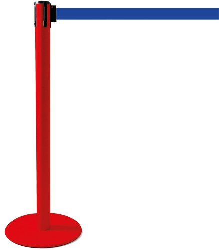 [TSP203B] TSP203B - colonnina SAFE IN modello PLUS colore rosso con nastro BLU