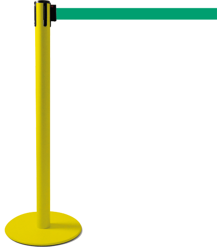 [TSP204G] TSP204G - colonnina SAFE IN modello PLUS colore giallo con nastro VERDE