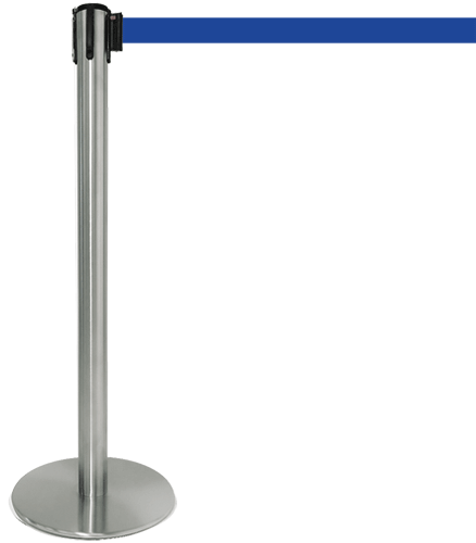 [TSP206B] TSP206B - colonnina SAFE IN modello PLUS in acciaio cromato lucido nastro BLU