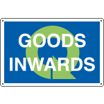 [YE2682] YE2682 - Sign information GOODS INWARDS