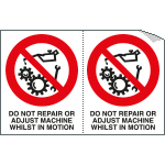 [YE95203A] YE95203A - Sheet n. 2 label DO NOT REPAIR...