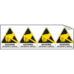 [YE95291B] YE95291B - Sheet n. 4 label WARNING ANTISTATIC...