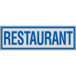 [YE96668] YE96668 - Label silver RESTAURANT