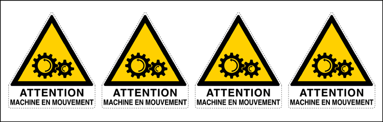 [YF95274B] YF95274B - Sheet n.4 label ATTENTION MACHINE...