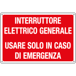 [3141] 3141 - Cartello informazione INTERR.ELETTR.GENERALE
