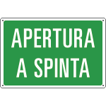 [3157] 3157 - Cartello informazione APERTURA A SPINTA