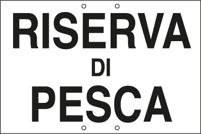 [3321] 3321 - Cartello RISERVA DI PESCA
