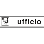 [6823] 6823 - Cartello alluminio UFFICIO