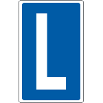 [8670] 8670 - Cartello lettera L per contrassegnare