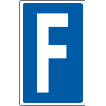 [8916] 8916 - Cartello lettera F per contrassegnare