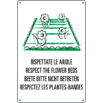 [31209] 31209 - cartello "RISPETTATE LE AIUOLE"