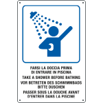 [31211] 31211 - cartello "FARSI DOCCIA PRIMA DI ENTR"