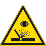 [1125X] 1125X - Cartello pericolo radiazioni da saldatura