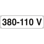 [121705K] 121705K - Cartello ausiliare 380-110 V