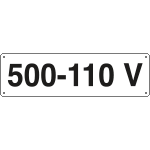 [121706K] 121706K - Cartello ausiliare 500-110 V