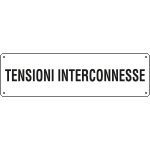 [121707K] 121707K - Cartello ausiliare tensioni interconnesse