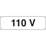 [121711W] 121711W - Cartello ausiliare 110 Volt