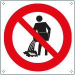 [1317KS] 1317KS - Etichetta adesivadivieto inquinare versando liquidi