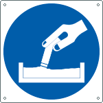 [1365W] 1365W - Cartello obbligo spegnere sigarette