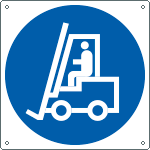 [1384K] 1384K - Cartello obbligo carrello