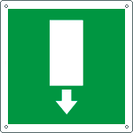 [15152W] 15152W - Cartello informazione uscita di emergenza