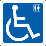[15202KS] 15202KS - Etichetta adesiva informazione toilette disabili