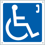 [15203X] 15203X - Cartello informazione telefono disabili