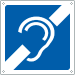 [15207K] 15207K - Cartello informazione non udenti