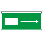 [16026X] 16026X - Cartello uscita sicurezza freccia destra