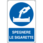 [1919X] 1919X - Cartello obbligo spegnere le sigarette