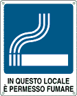 [20130X] 20130X - Cartello in questo locale e'permesso fumare